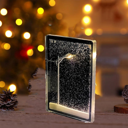 Snowy Night Lamp – Create Magical Holiday Décor by Xmas Xclusives